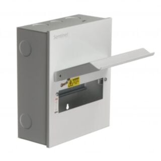 Europa Sentinel 6 Way RCD Consumer Unit With Surge Protection 16Amp MCB