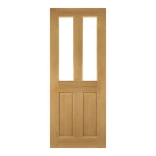 Deanta Bury Solid Core Door Bevelled Glaze Prefinished Oak 40x626x2040mm