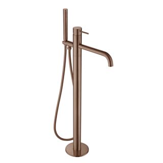 JTP Vos Floor Standing Bath Shower Mixer Set Brushed Bronze