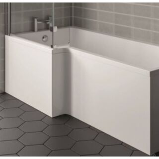 Kartell K-Vit Elite L Shaped Front Bath Panel White 520mm x 1800mm