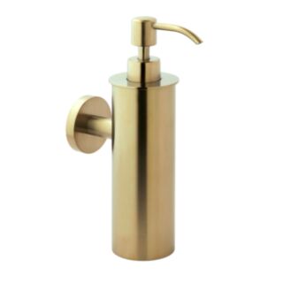 JTP Vos Wall Mounted Soap Dispenser Brushed Brass 250ml
