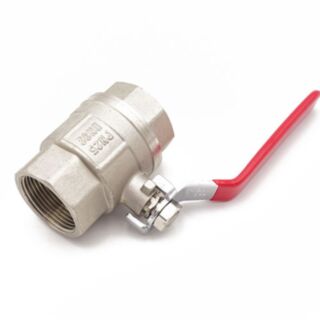 Lever Ball Valve Female Red Handle 1¼