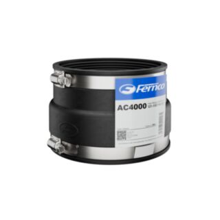 Fernco Adaptor EPDM (For Clay 4 To Cast Iron Or Plastic 4 Pipe) 121-136mm To 110-121mm