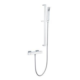 Kartell K-Vit Pure Thermostatic Emm xposed Shower Bar With Adjustable Slide Rail Set