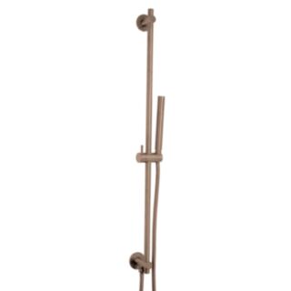 JTP Vos Single Function Hand Shower With Bottom Outlet Slide Rail & Hose Set Brushed Bronze 900