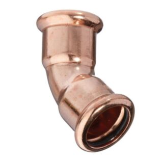 Copper Press Fit 45° Obtuse Elbow (GAS) 35mm