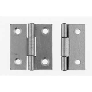 Eclipse Butt Hinge Fixed Pin Self Colour Steel 38mm 4pk
