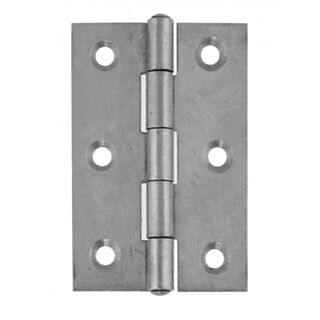 Eclipse Butt Hinge Fixed Pin Self Colour Steel 50mm 4pk