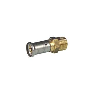 Henco Press Fit Male Iron Adaptor Brass 26mm x 1