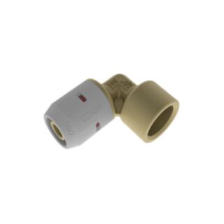 Henco Pro Fit Push Fit 90° Bent Female Adaptor Brass 20mm x ½