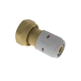 Henco Pro Fit Push Fit Tap Connector Brass 16mm x ½