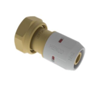 Henco Pro Fit Push Fit Tap Connector Brass 16mm x ¾