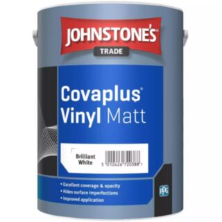Johnstone's Trade Covaplus Vinyl Paint Matt Brilliant White 2.5ltr