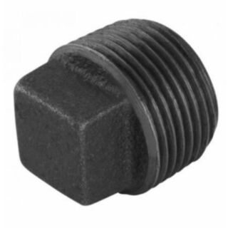 Malleable Black Iron Solid Plug ½