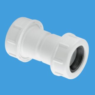 McAlpine Flexible To Rigid Overflow Pipe Straight Connector 25mm x 19/23mm