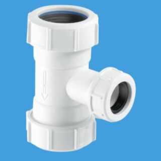 McAlpine Flush Pipe Tee Piece for WC Overflow 1¼