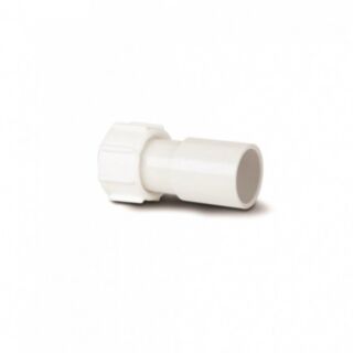 Overflow Solvent Weld Straight Adaptor ABS White 21.5mm