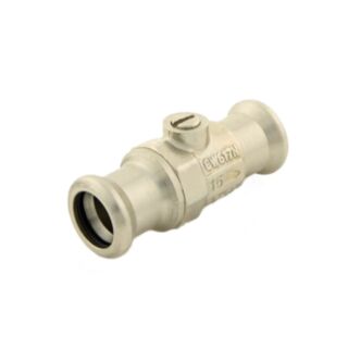 Press Fit Isolating Valve (Water) 15mm