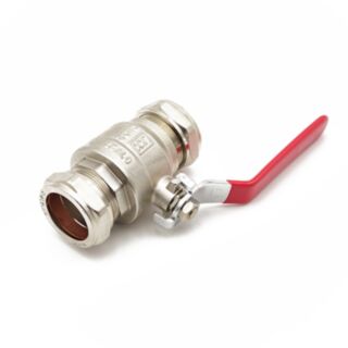 QLC Lever Ball Valve Red Handle 35mm