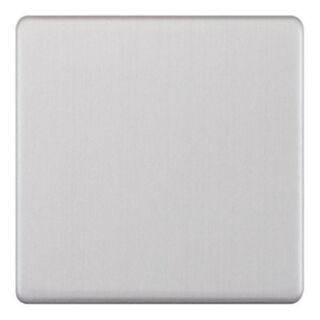 Selectric 5M-PLUS Blanking Plate 1 Gang Satin Chrome