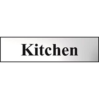 Spectrum Mini Sign Kitchen Polished Chrome Effect 200x50mm