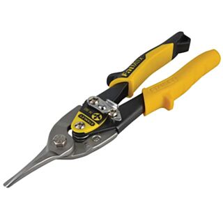 Stanley Aviation Snips Straight Cut & Holster Yellow 250mm