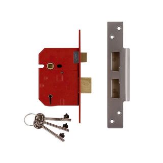 Union Y2234 5 Lever BS Mortice Sashlock Plated Brass 79.5mm