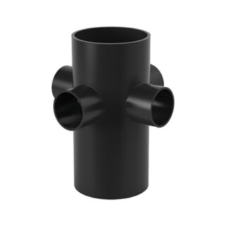 valsir HDPE Pipe 4 Way Boss Branch 110mm To 56mm