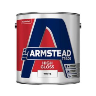 Armstead Trade High Gloss Paint White 2.5ltr