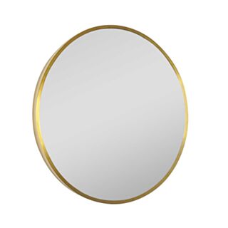 JTP Vos Round Mirror Without Light Brushed Brass 600mm