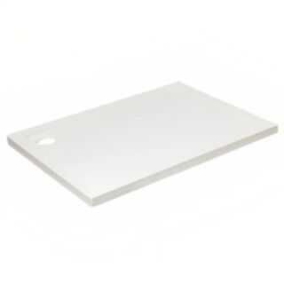 Kartell K-Vit Shower Tray Low Profile Rectangle With Corner Drain 1100x760mm 