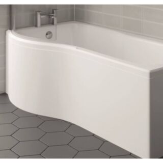 Kartell K-Vit Oblique P Shaped Front Bath Panel White 520mm x 1500mm
