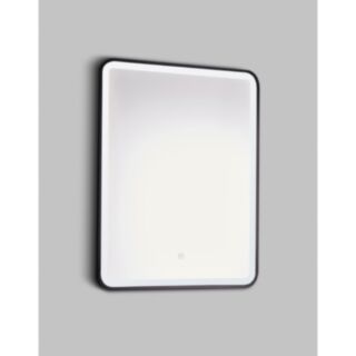 Kartell K-Vit Nero LED Square Sensor Switch Bathroom Mirror 500x700mm